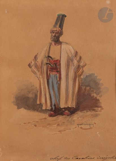 null Édouard ARMAND-DUMARESQ (1826-1895
)Chief of the irregular horsemen - Ottoman...