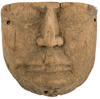 Fragment de masque de sarcophage Égypte,...