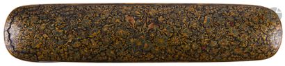 null Large qalamdan pen box with floral decoration, Kashmir, 19th
centuryPainted...