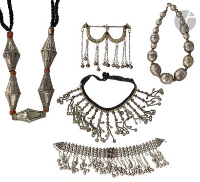Four necklaces, Arabian Peninsula, 20th century-...