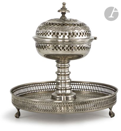 Brûle-parfum, Maroc, XXe siècle En métal...