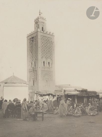 null Amateur photographerMorocco
, c. 1925.
Rabat. Military processions. Moulay Youssef....