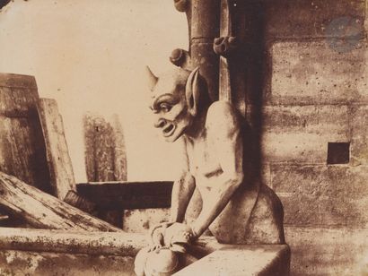 null Photographe non identifié
Notre-Dame de Paris, c. 1850-1855. 
Chimères (Anthropomorphes)....