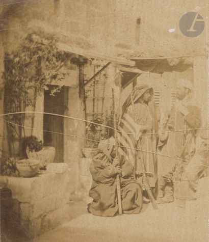 null Photographe non identifié
Liban, c. 1865.
Hommes druses en armes. 
Épreuve sur...