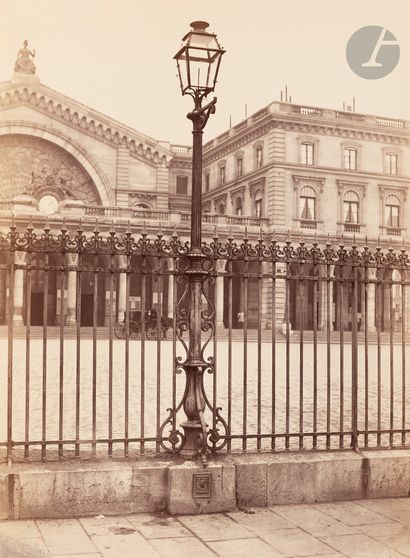 null Charles Marville (1813-1879
)Gare de l'Est. Paris, 1878. 
Post of the Chemin...