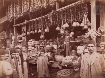 null Antoine Sevruguin (c. 1851-1933
)Persia [Iran], c. 1870-1880.
Bazaars (Tehran,...