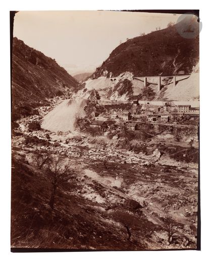 null Maison Adolphe Braun
Alpes suisses, c. 1864-1870.
Panorama du viaduc de la Biaschina.
Quatre...