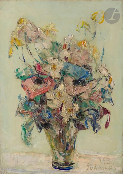 null Vladimir TERLIKOWSKI (1873-1951)
Vase of flowers, 1938
Oil on canvas.
Signed...