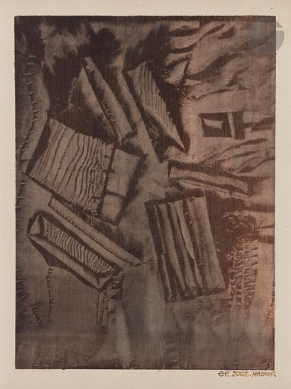 null Ewa PACHUCKA (1936-2020)
Cytaty z pamięci, 2002
10 monotypes sur papier vernis.
Monogrammées...