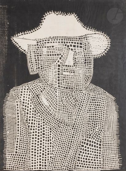 null Jerzy PANEK (1918-2001)
Autoportret w białym kapeluszu VI (Autoportrait au chapeau...