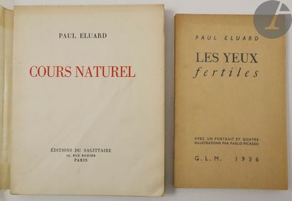 null ÉLUARD (Paul).
Ensemble de 6 ouvrages :


- COURS NATUREL. Paris : Éditions...