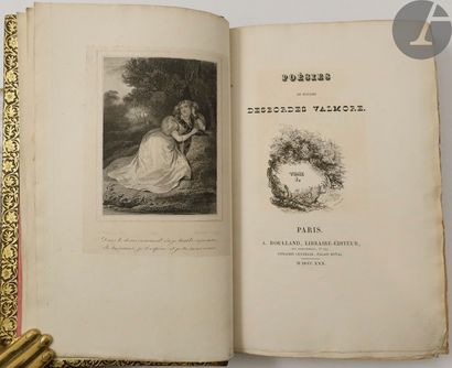 null DESBORDES-VALMORE (Marceline)
Poésies.
Paris : A. Boulland, 1830. — 2 volumes...