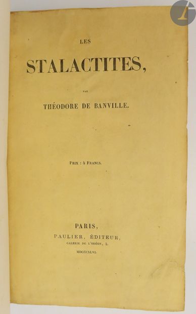 null BANVILLE (Théodore de).
Ensemble de 3 ouvrages : 


- PETIT TRAITÉ DE POÉSIE...