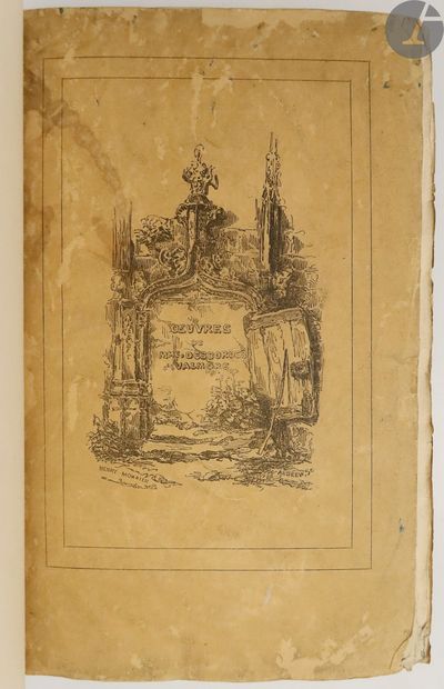 null DESBORDES-VALMORE (Marceline
) Poetry.
Paris : A. Boulland, 1830. - 2 volumes...