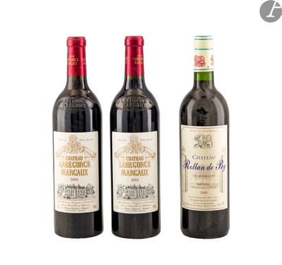 null 2 B CHÂTEAU LABÉGORCE, Margaux, 2003
1 B CHÂTEAU ROLLAN DE BY, Médoc, 2000