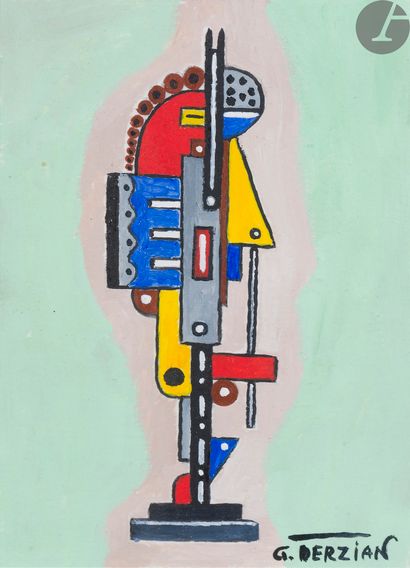 null GEORGES TERZIAN (1939-2021)
Étude de sculpture 2018
Gouache. 
Signée en bas...