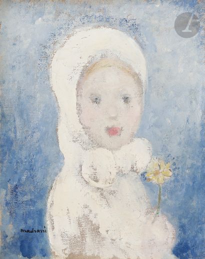 null Lucien MADRASSI (1881-1956)
Portrait de jeune fille à l’œillet
Huile sur toile.
Signée...