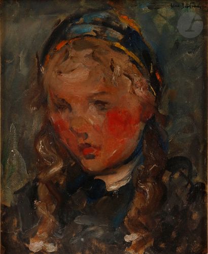 Abel BERTRAM (1871-1954) Portrait de jeune...