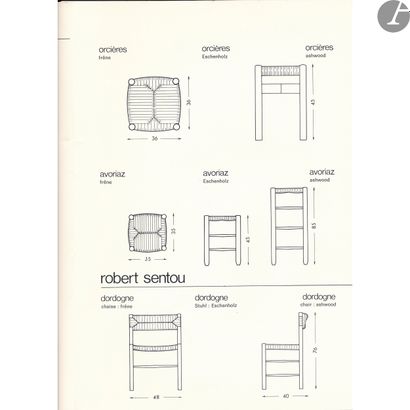 null ROBERT SENTOU (1922-2008
)Dordogne, the model designed around [1960]
Suite of...