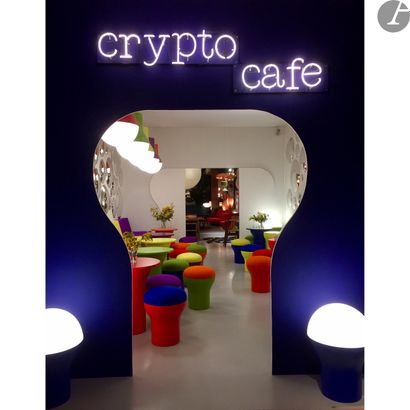 null ROGER TALLON (1929-2011) DESIGNER POUR LE CRYPTO CAFÉ BY SENTOU
Cryptogamme,...