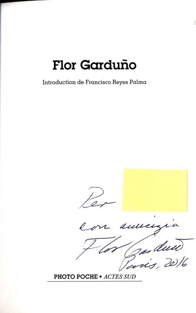 null GARDUNO, Flor (née en 1957) [Signed]
2 ouvrages.

*Flor Garduño.
Arles, Actes...