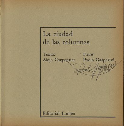 null GASPARINI, Paolo (né en 1934) [Signed]

La Ciudad de las columnas.
Barcelone,...