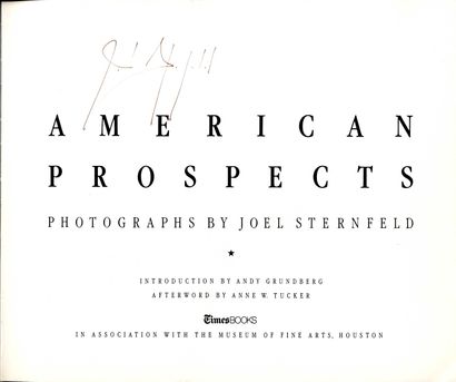null STERNFELD, Joel (né en 1944) [Signed]

American Prospects.
New York, Times Books...