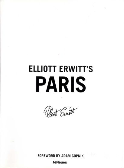 null [PARIS]
ERWITT, Elliott (né en 1928) [Signed]

Elliott Erwitt’s Paris.
Düsseldorf,...
