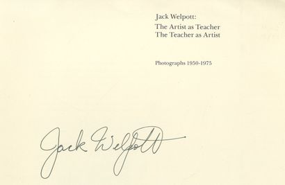 null WELPOTT, Jack (1923-2007) [Signed]

The Artist as Teacher. The Teacher as Artist....