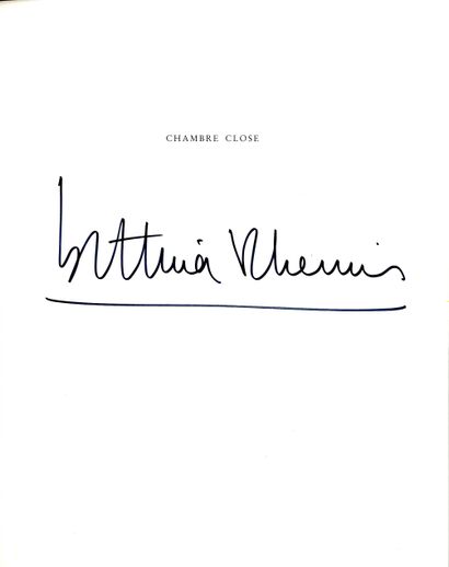 null RHEIMS, Bettina (née en 1952) [Signed]

Chambre close.
Paris, Maeght éditeur,...