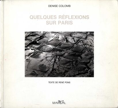 null [PARIS]
COLOMB, Denise (1902-2004)
2 ouvrages.

*Ponts de Paris.
Paris. Éditions...