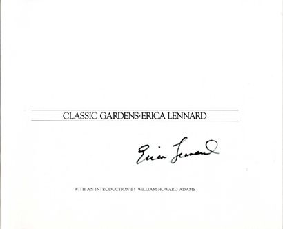 null LENNARD, Erica (née en 1950) [Signed]
2 ouvrages. 

*Classic gardens.
New York,...