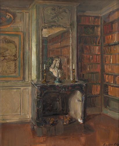 Walter GAY (1856-1937 )Interior of a library...