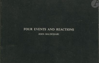 null BALDESSARI, JOHN (1931-2020)
Four Events and Reaction.
Centro Di, 1976.
In-8...