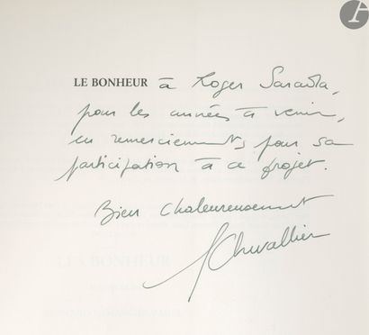 null CHEVALLIER, FLORENCE (1955) [Signed]
Le Bonheur.
Édition de la Différence/ Frac...
