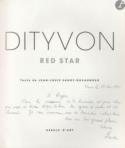 null DITYVON, CLAUDE (1937-2008) [Signed
]2 books, signed and dedicated.

*Dityvon...