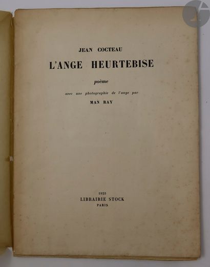 null *COCTEAU (Jean) - MAN RAY.
L'Ange Heurtebise. Poèmes.
Paris : Librairie Stock,...