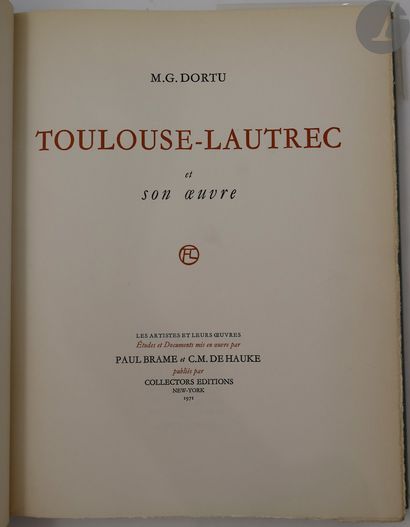 [TOULOUSE-LAITREC (Henri de)] - DORTU (M....