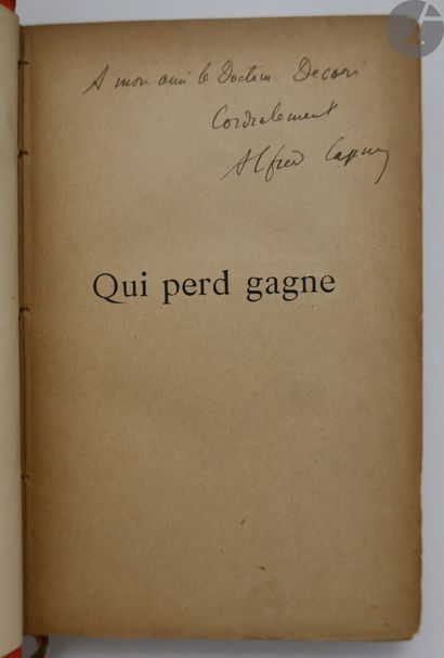 null CAPUS (Alfred).
Ensemble de 4 ouvrages dédicacés à l'avocat et homme politique...