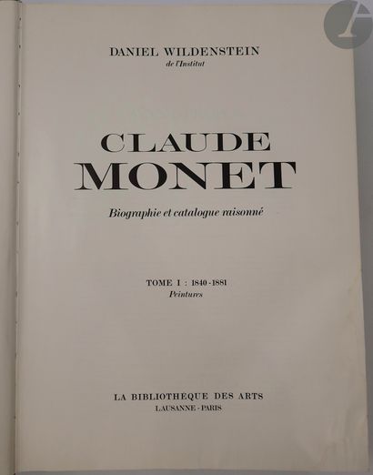 [MONET (Claude)] - WILDENSTEIN (Daniel)....