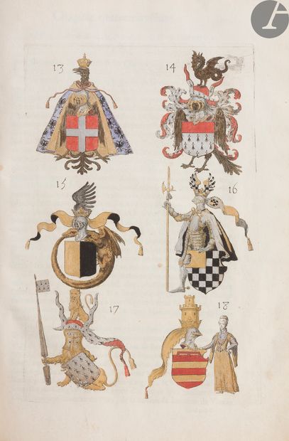 null VULSON DE LA COLOMBIÈRE (Marc de).
La Science héroïque, treating of the nobility,...