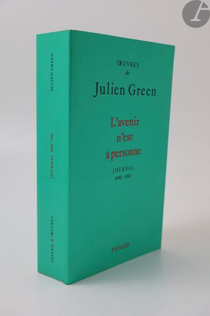 null GREEN (Julien).
L'Avenir n'est à personne. Journal 1990-1992.
Paris : Fayard,...