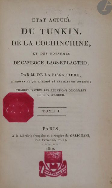  LA BISSACHÈRE (Pierre-Jacques Lemonnier de) - [MONTYON (Antoine-Jean-Baptiste-Robert...