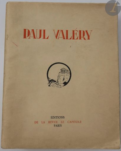 [VALÉRY (Paul)]. Paul Valéry. Paris : La...