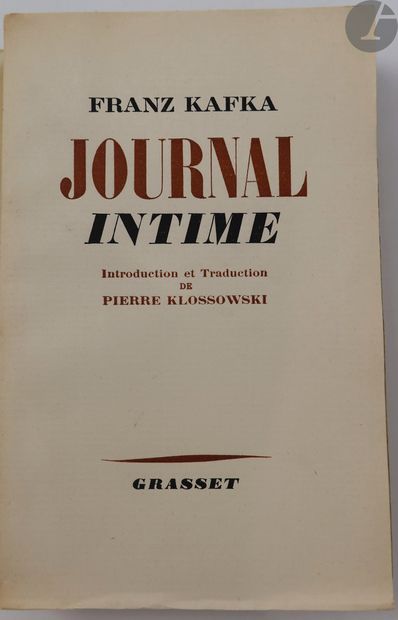 null KAFKA (Franz).
Ensemble de 9 ouvrages :


- L'AMÉRIQUE. Traduit de l'allemand...