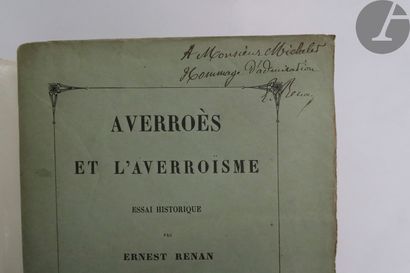 null *RENAN (Ernest).
Averroes and Averroism. Historical essay.
Paris : Auguste Durand,...