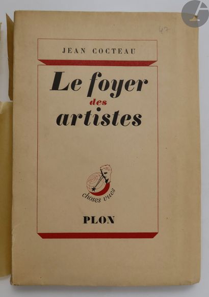 null *COCTEAU (Jean).
Le Foyer des artistes.
Paris : Librairie Plon, [1947]. — In-8,...