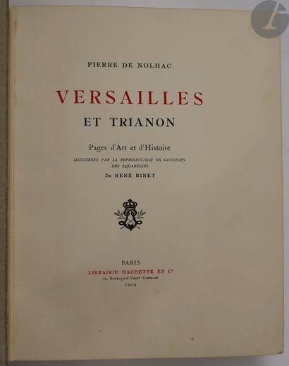 null *NOLHAC (Pierre de).
Versailles et Trianon. Pages d'Art et d'Histoire illustrées...
