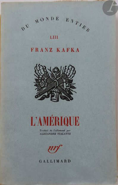 null KAFKA (Franz).
Ensemble de 9 ouvrages :


- L'AMÉRIQUE. Traduit de l'allemand...