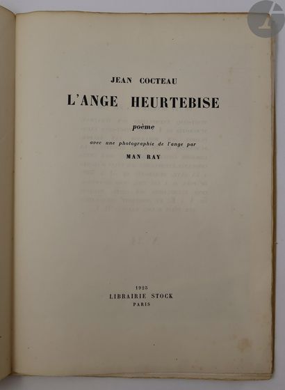 null *COCTEAU (Jean) - MAN RAY.
L'Ange Heurtebise. Poèmes.
Paris : Librairie Stock,...